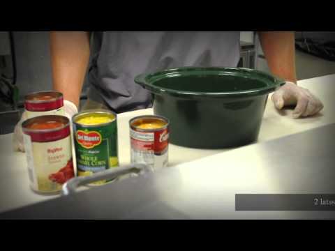 22.) Nacho del Queso del Pollo Sopa de Pescado (Nacho Cheese Chicken Chowder with Spanish Text)