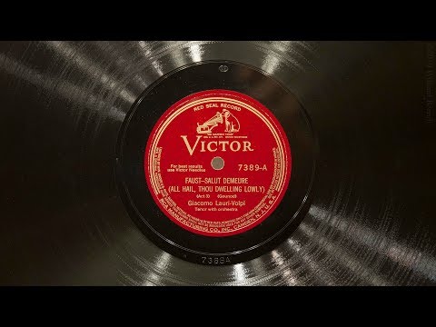 Salut! demeure chaste et pure • Giacomo Lauri-Volpi (EMGCR Oversize Gramophone)