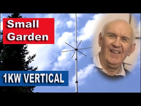 HAM RADIO Hustler 4BTV HF 1KW Vertical Antenna for Small Gardens.