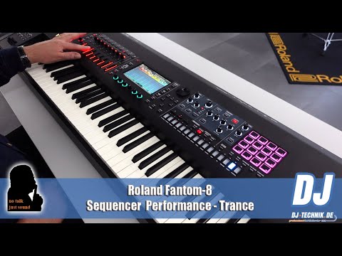 DJ-Technik.de - NO TALK, JUST SOUND - Roland Fantom-8 Sequencer Performance-Trance