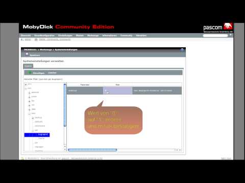 MobyDick Bugreport aktivieren