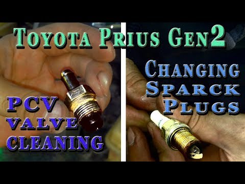 PCV valve cleaning and changing spark plugs on Toyota Prius Gen 2