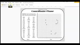 Step-by-Step Tutorial Digital Coordinate Graphing