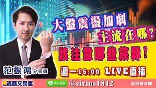 【海豚交易室】#范振鴻 0607，大盤震盪加劇，主流在哪?該注意哪些族群? 週一16:00 LIVE直播 (圖)