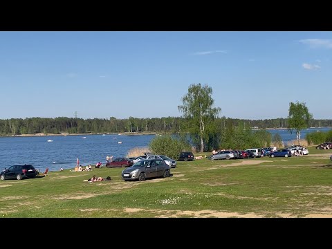 Pierwszy tak gorący dzień w 2021 roku. Zalew Nakło-Chechło pole namiotowe (11.05.2021)