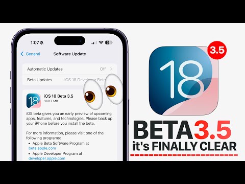 iOS 18 Beta 3.5 (Re-Release) - it’s FINALLY CLEAR!