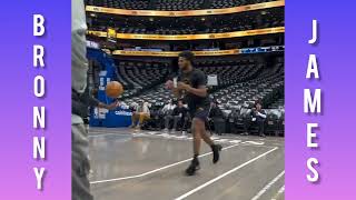 Bronny James practice video 💪