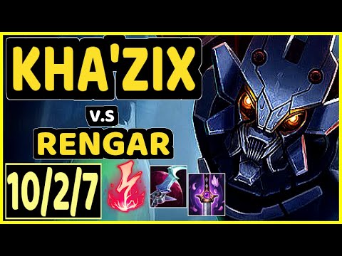 KHA'ZIX vs RENGAR - 10/2/7 KDA JUNGLE GAMEPLAY - KR Ranked DIAMOND