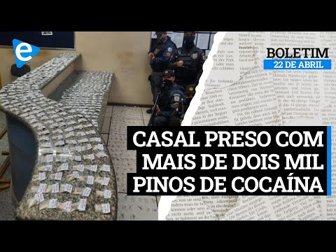 PM prende casal com mais de dois mil pinos de cocaína em Miguel Pereira - Boletim do Dia | 22/04/21