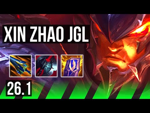 XIN ZHAO vs MASTER YI (JGL) | 52K damage | KR Master | 26.1