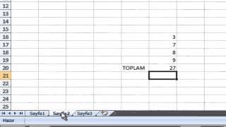 Excel Formulleri : Farklı Sayfadaki Verileri Topl
