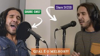 Video thumbnail for Microfone Shure SM57 vs Shure SV200 | TESTE | REVIEW | Qual é melhor? | Cantando by Jeferson Basso