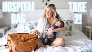 WHAT I ACTUALLY USED IN MY HOSPITAL BAG + WHAT THEY GAVE ME! | LABOR &amp; DELIVERY