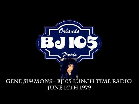 Gene Simmons - BJ105 Orlando,FL June 14th 1979 (Call In/Interview)