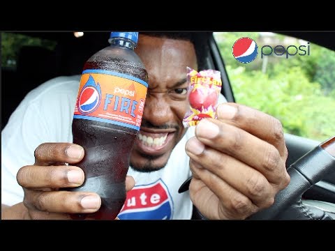 Atomic Fireball Candy dipped in Pepsi Fire (review)