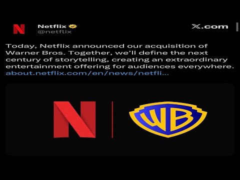 Netflix acquista un importante studio per 82 miliardi...