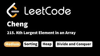 YouTube video 'LeetCode 215. Kth Largest Element in an Array'