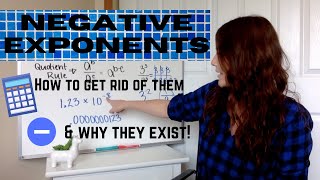 Negative Exponents | Where we use them & how to get rid of them (with examples)