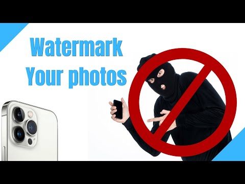 How to watermark your photos on iphone to stop people from stealing your photos.