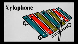 How to Draw Xylophone Coloring Pages for Kids - Art Colors for Children - Learn Drawing