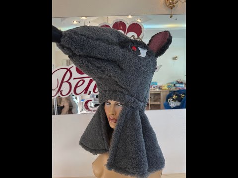 Headdress Rat King Head Mask Mouse Nutcracker Rat Fight S 0150 - video 2