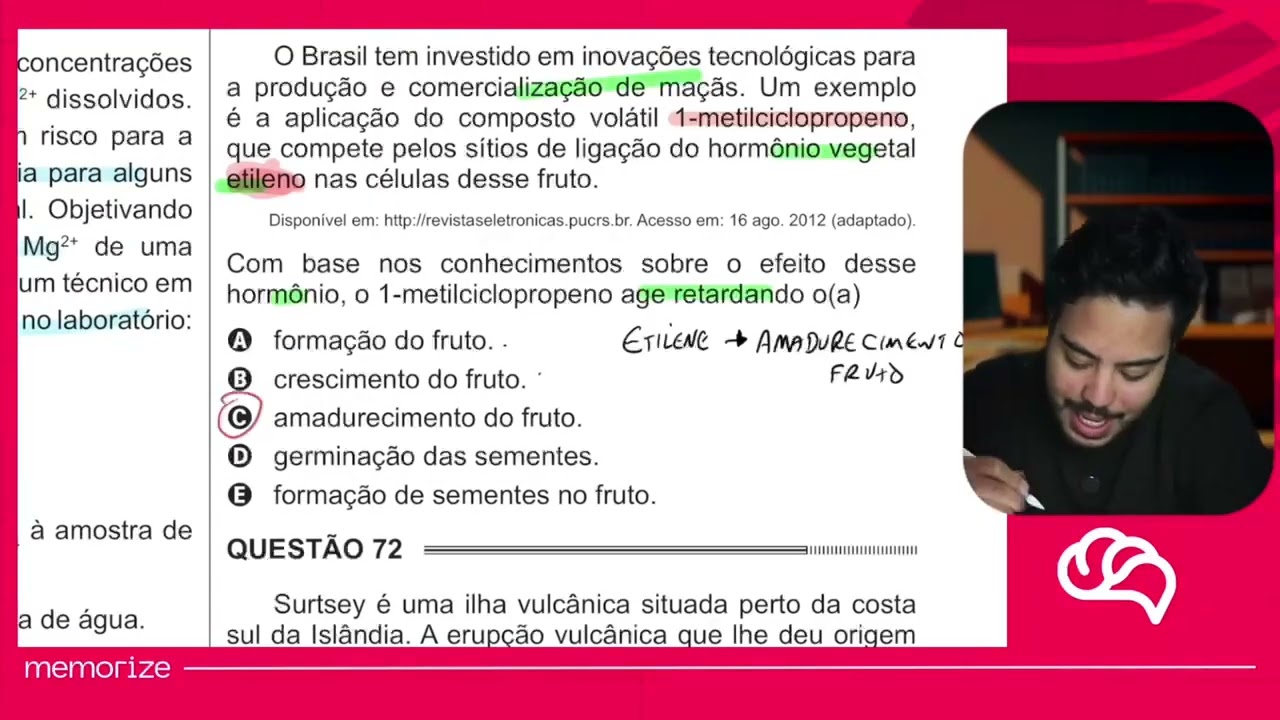 Resolução em Vídeo — Questão 71 ENEM 2014 PPL