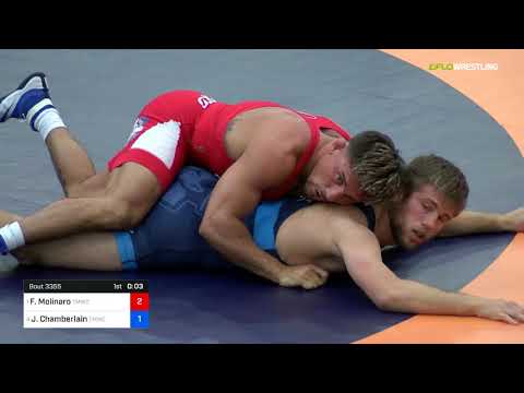 2018 Marine Corps US Open/Senior Men's Freestyle 70 Semis - Frank Molinaro (TMWC) Vs. Jason Chambe