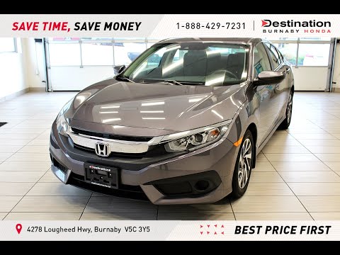 2018 Honda Civic Sedan EX CVT - HONDA SENSING - SUNROOF - REMOTE START - 32904A