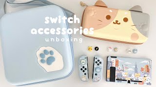 nintendo switch accessories unboxing (ft geekshare