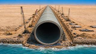 How Saudi Arabia Built 14,217 km of Giant Pipes Across the Desert. Mega Construciton Documentary