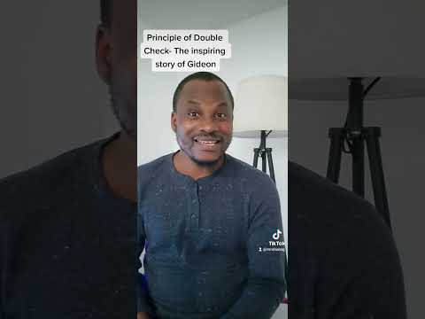 Principle of Double Check  - The inspiring Story of Gideon. #principles #biblestudy #business