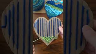 cardboard loom weaving Mother's day charm ❤ #diy #creativecreation  #artisticchannel #subscribe