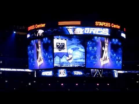 Los Angeles Kings Intro with new LIVE 4HD Scoreboard System by Panasonic