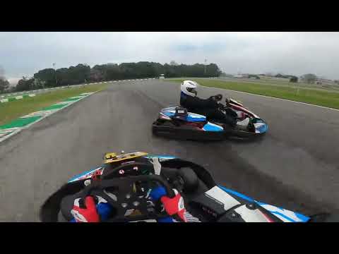 Big crash on wet track on slick tires - Sodi kart - Pomposa Endurance - on board with Nicola Galloni