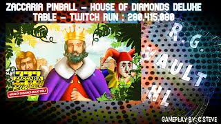 Zaccaria Pinball - House Of Diamonds DELUXE Table - Twitch Run