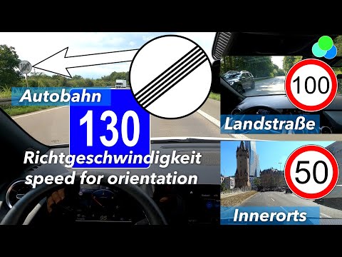 Speed ​​limit in Germany - driving school point