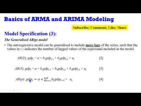 Basics of ARMA and ARIMA Modeling #arima #arma #boxjenkins #financialeconometrics #timeseries