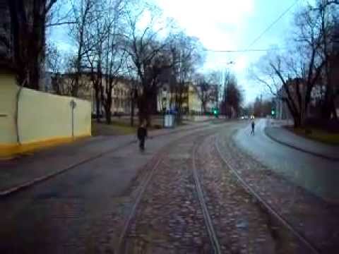 Tramvaju līnija Nr. 3. - T/C ''Dole'' - Jugla (1.daļa)