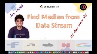 YouTube video 'Find Median from Data Stream with Follow ups | Leetcode 295 | Leetcode Hard | Live coding session'