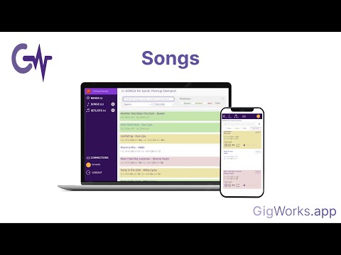 GigWorks.app Songs