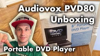 Audiovox PVD80 Portable DVD Player Unboxing