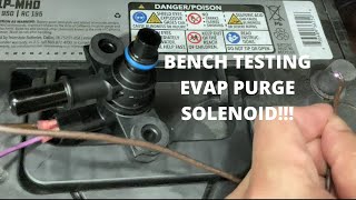 How to Test Evap Purge Solenoid