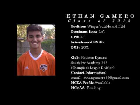 Ethan Gamero - College Soccer Recruiting Video - 2019 Committed UAB