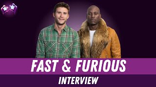 The Fate of the Furious Cast Interview with Tyrese Gibson and Scott Eastwood (Fast and Furious 8)