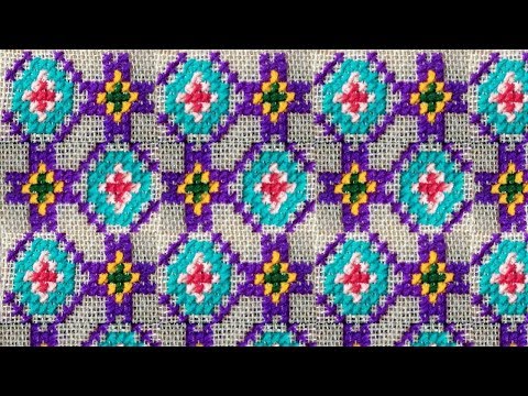 Chater Upor Uuler kaj- Simple Ason Design- Cross Stitch Asan Design- Hand Embroidary Video