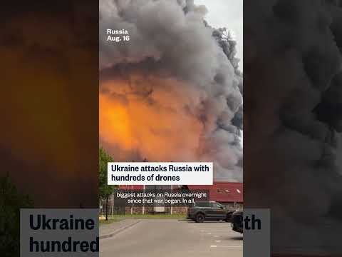 Ukraine attacks Russia with hundreds of drones