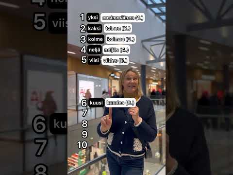 Learn the Finnish ordinal numbers 🇫🇮🙋🏼‍♀️ #finnishlanguage #finnishteacher