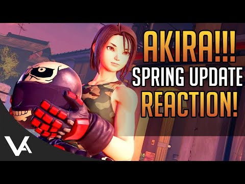 AKIRA GAMEPLAY REACTION! Rose, Oro Preview & Release! Street Fighter 5 Spring Update