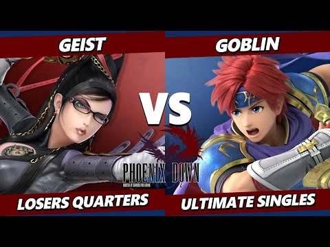 Phoenix Down Top 8 - Geist (Bayonetta, Wario) Vs. Goblin (Roy) Smash Ultimate - SSBU