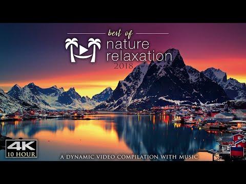 10 HOURS of Healing Music & 4K Nature: Best of 2018 Mix (No Loops) Worlds Paradises by Drone UHD